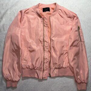Love Tree pink size M bomber jacket worn once like new